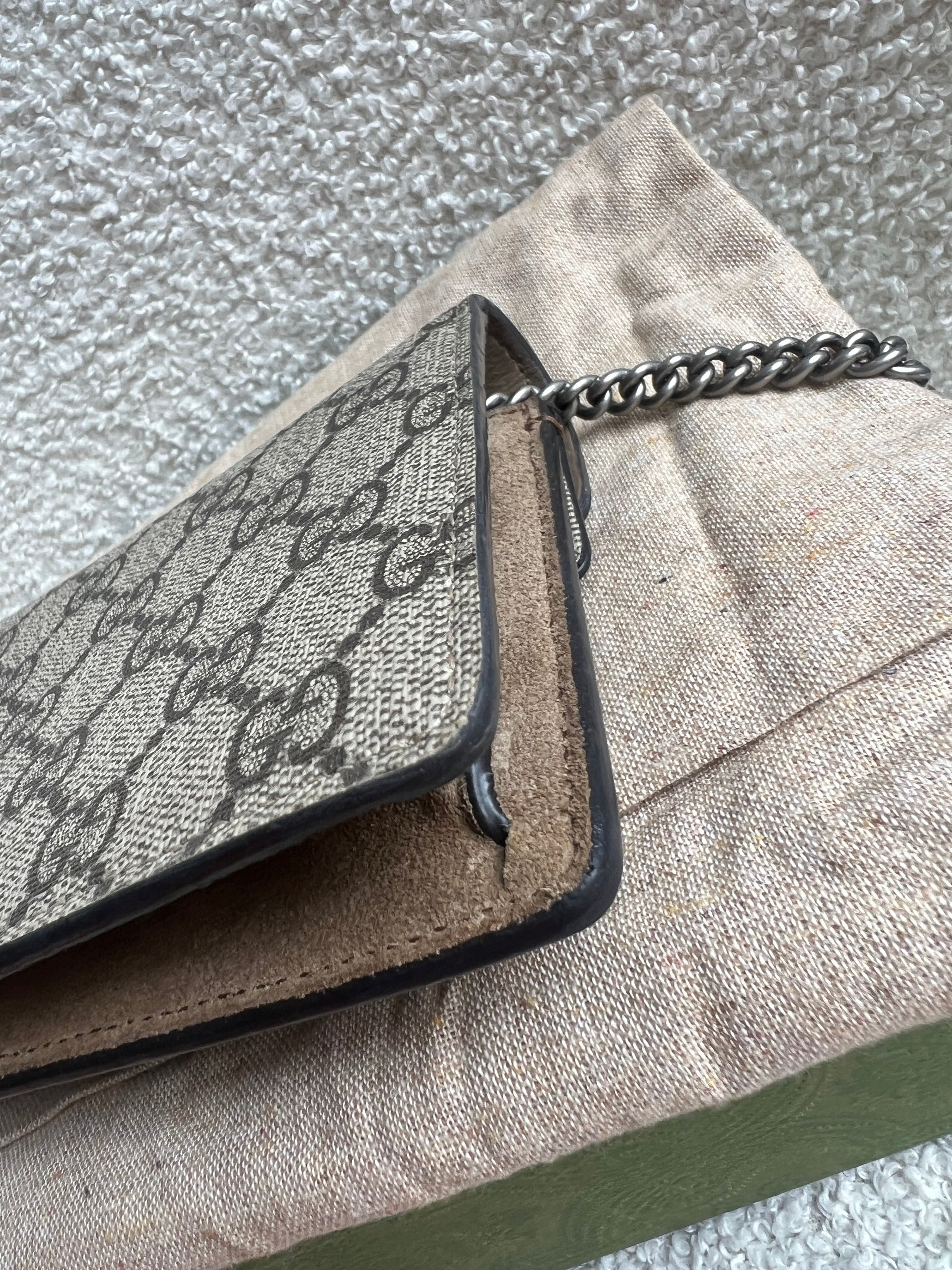 Gucci Dionysus GG Supreme Super Mini Shoulder Bag (RRP £890)