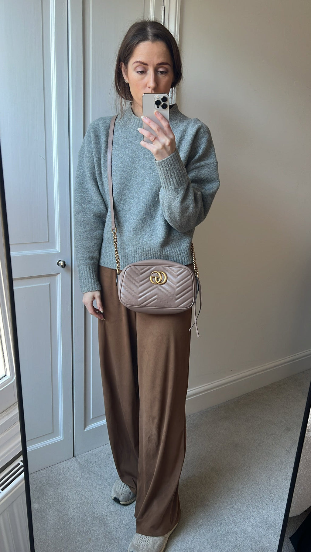 Gucci GG Marmont Dusty Pink Small Shoulder Bag (RRP £1440)