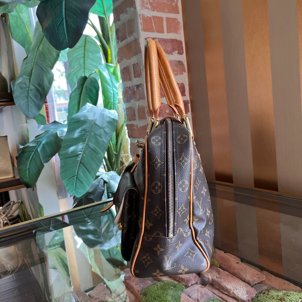 LOUIS VUITTON Manhattan GM Monogram Canvas Satchel Bag