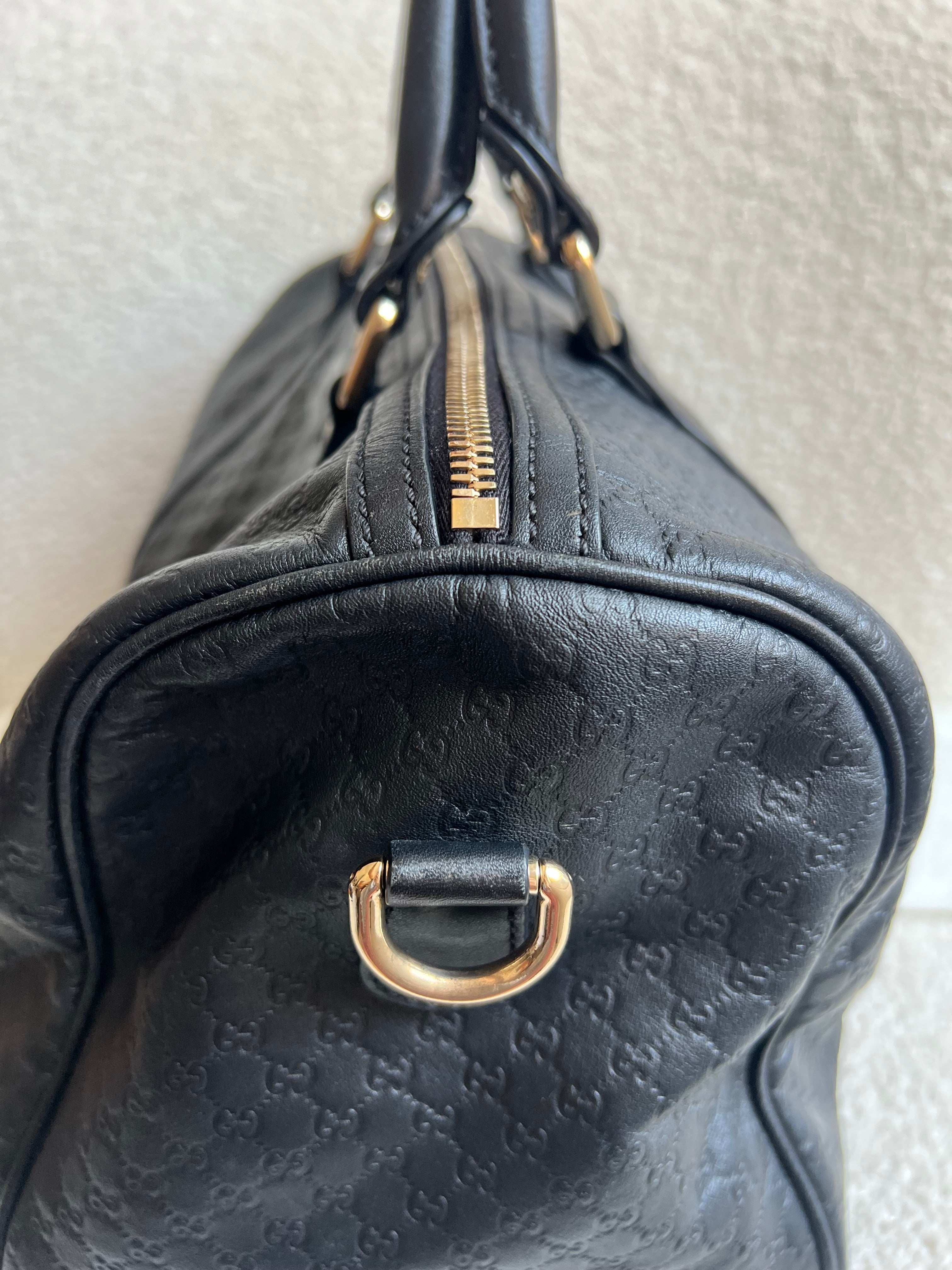 Gucci Black Guccissima Large Boston Joy (RRP £1250)