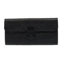 Louis Vuitton Rouleau Black Leather Clutch Bag (Pre-Owned)