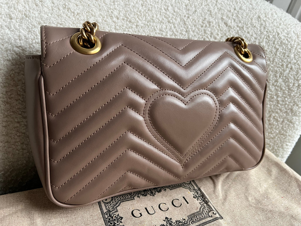 Gucci GG Dusty Pink Marmont Small Shoulder Bag (RRP £2070)