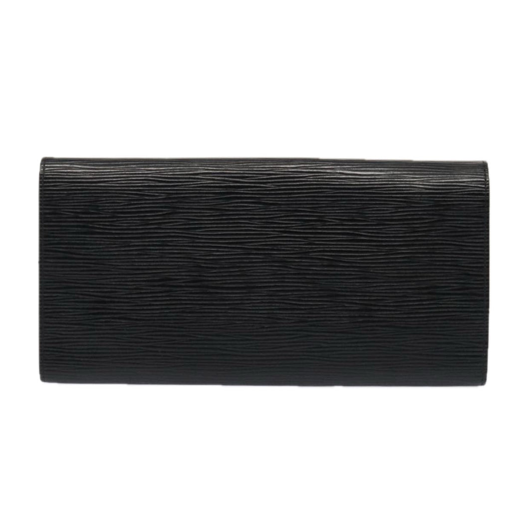 Louis Vuitton Rouleau Black Leather Clutch Bag (Pre-Owned)
