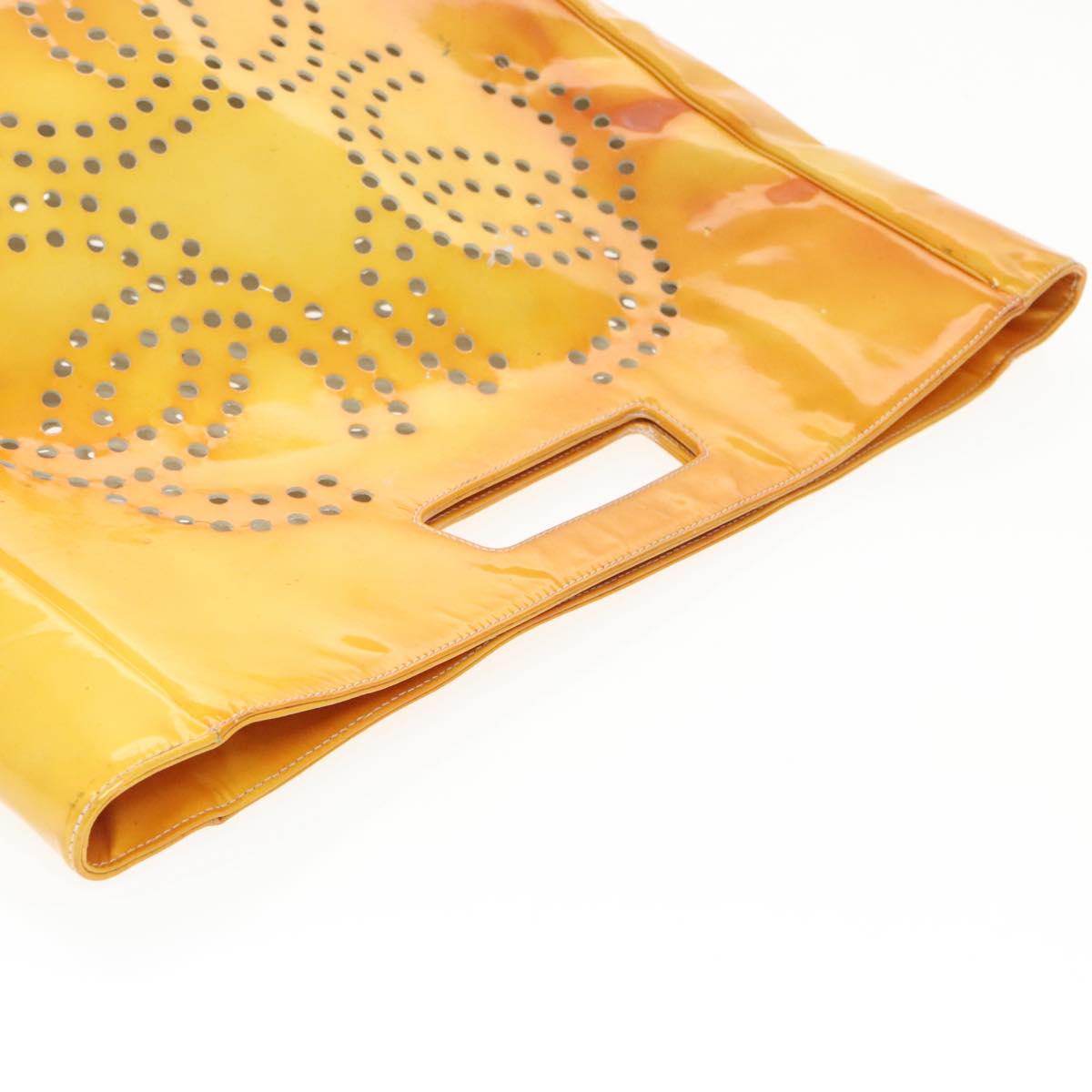 Chanel Yellow Patent Leather Handbag (Pre-Owned)