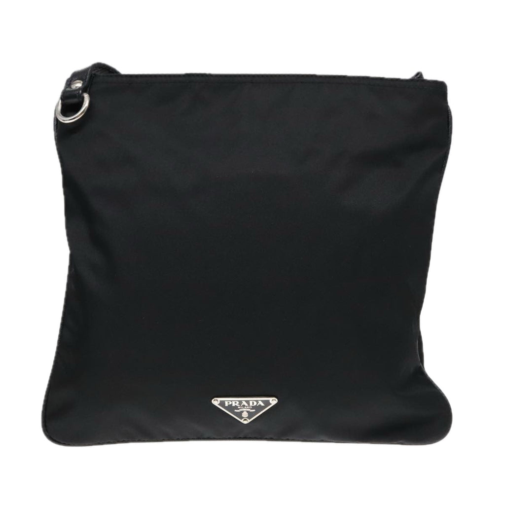 Prada Re-Edition Black Canvas Shoulder Bag (Pre-Owned)