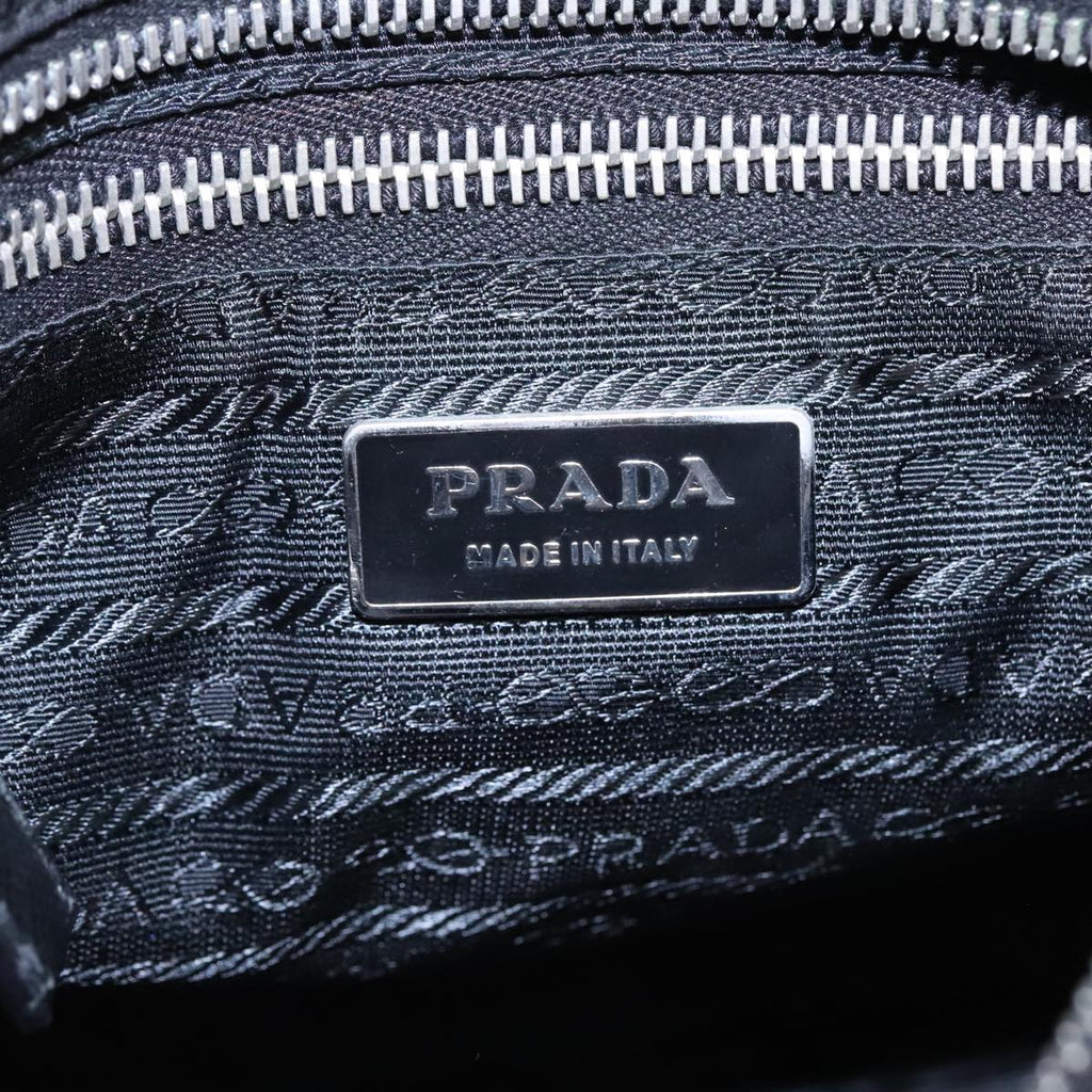 Prada Re-Edition Black Canvas Shoulder Bag (Pre-Owned)