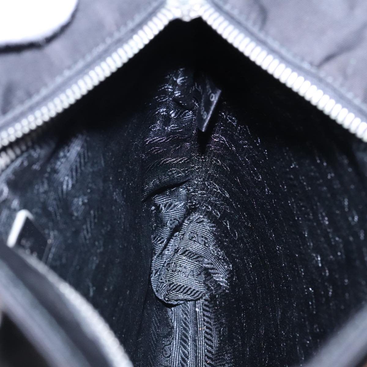 Prada Re-Edition Black Canvas Shoulder Bag (Pre-Owned)