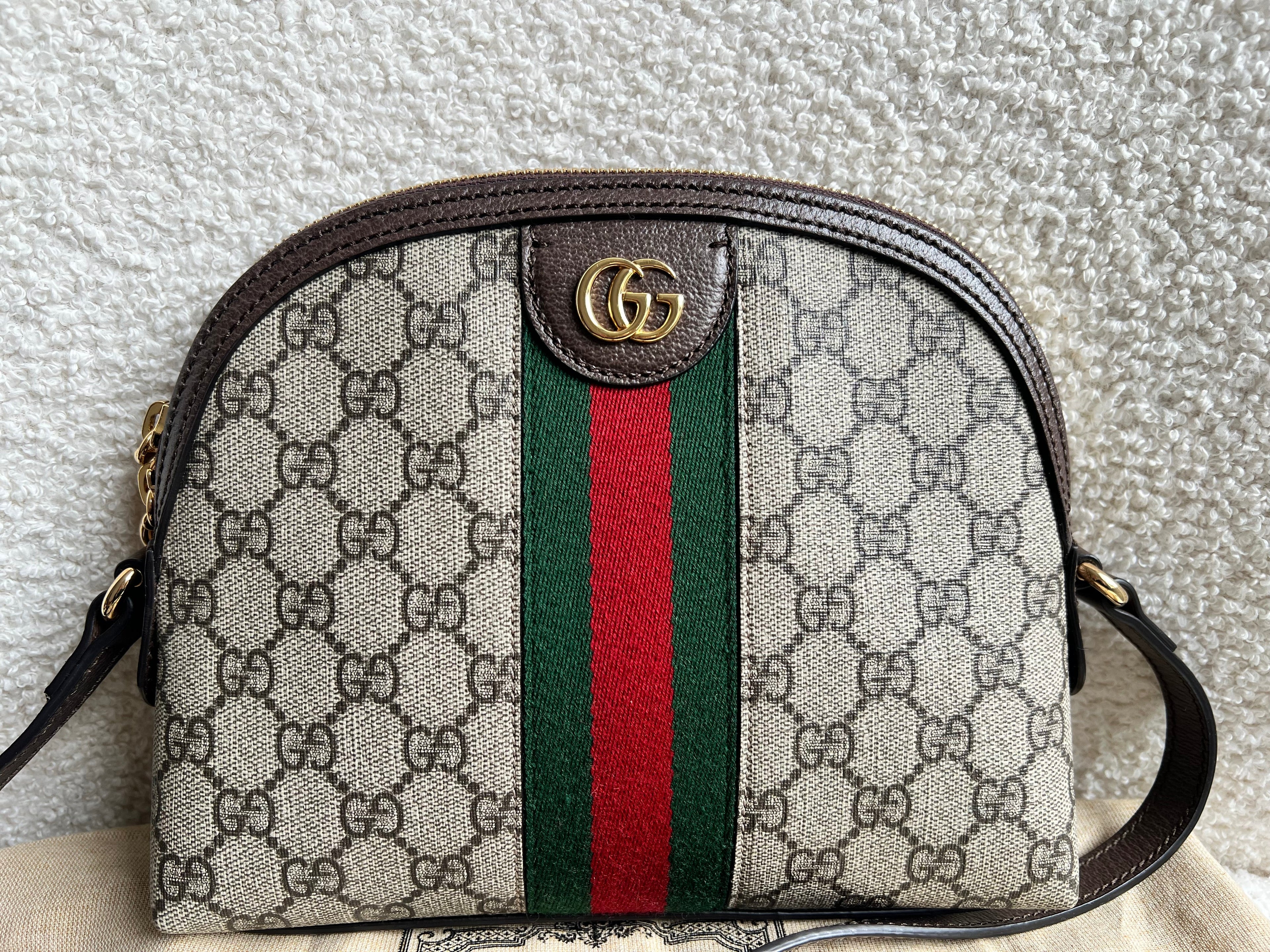 Gucci Ophidia GG Supreme Rounded Top Shoulder Bag (RRP £1,380)