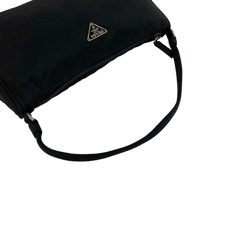 Prada Black Nylon Handbag Pouch Shoulder Bag (Pre-Owned)