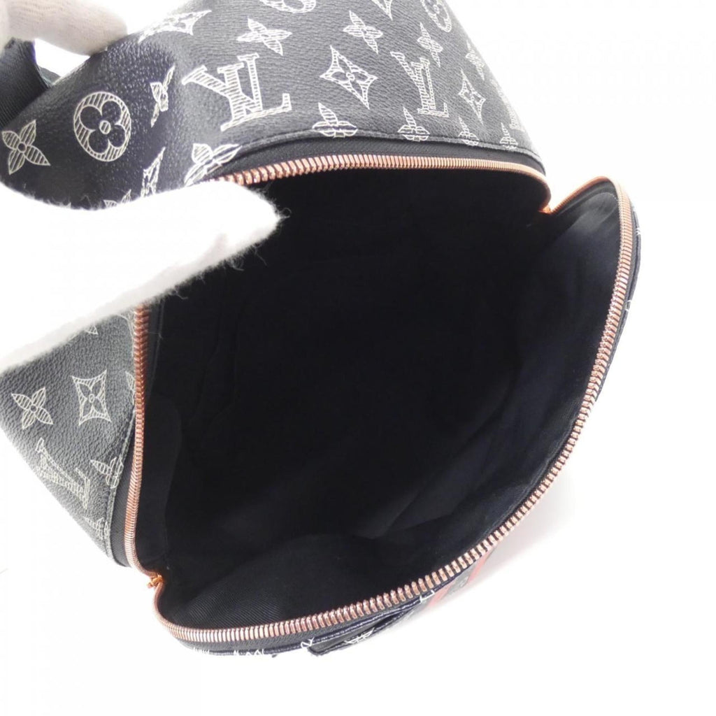 Louis Vuitton Monogram Blue Marine Coated Canvas Backpack (Pre-Owned)