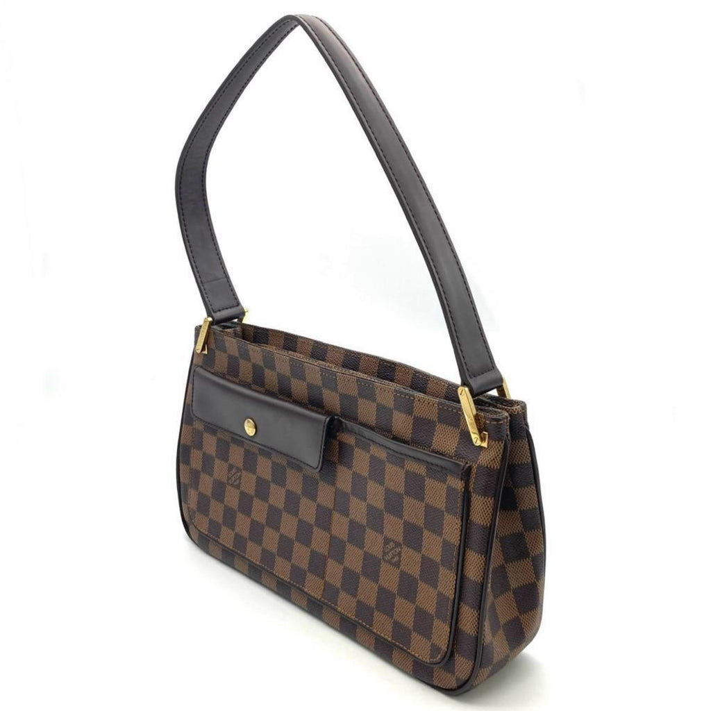Louis Vuitton Brown Damier Canvas Ebene Damier Canvas Shoulder Bag (Pre-Owned)