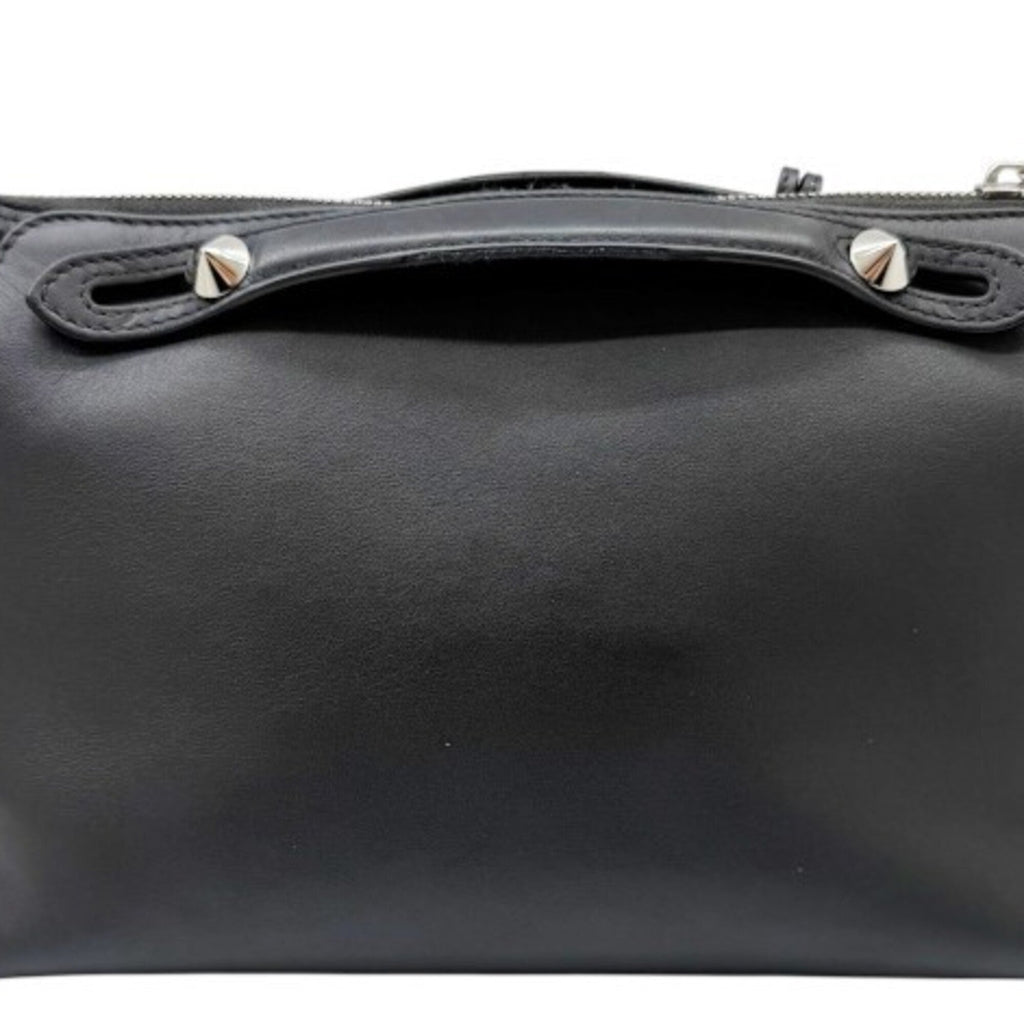 Fendi By The Way Black Leather Shoulder Bag (Pre-Owned)