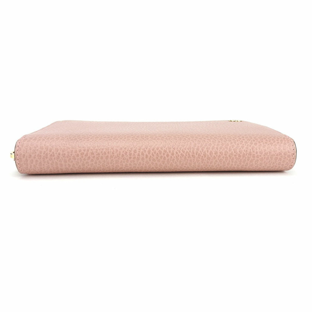 Gucci Pink Leather Long Wallet (Bi-Fold) (Pre-Owned)