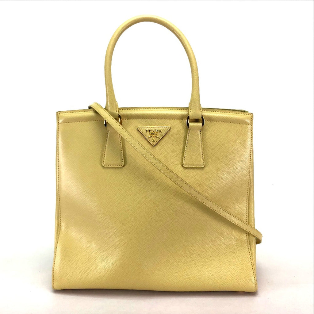 Prada Yellow Leather Handbag (Pre-Owned)
