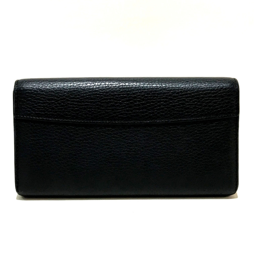 Louis Vuitton Black Leather Wallet (Bi-Fold) (Pre-Owned)