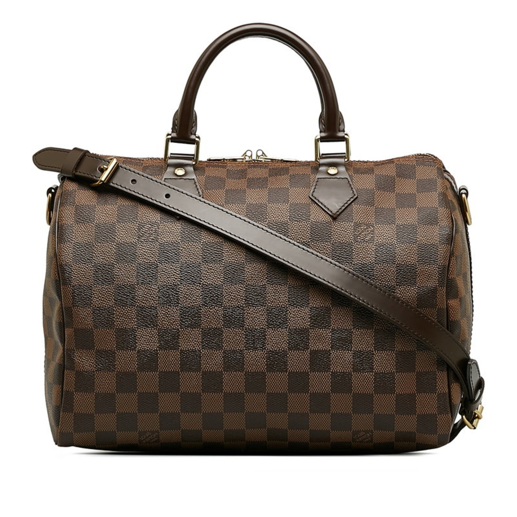 Louis Vuitton Brown Pvc Leather Handbag Shoulder Bag (Pre-Owned)
