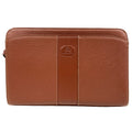 Burberry Brown Leather Clutch Bag (Pre-Owned)