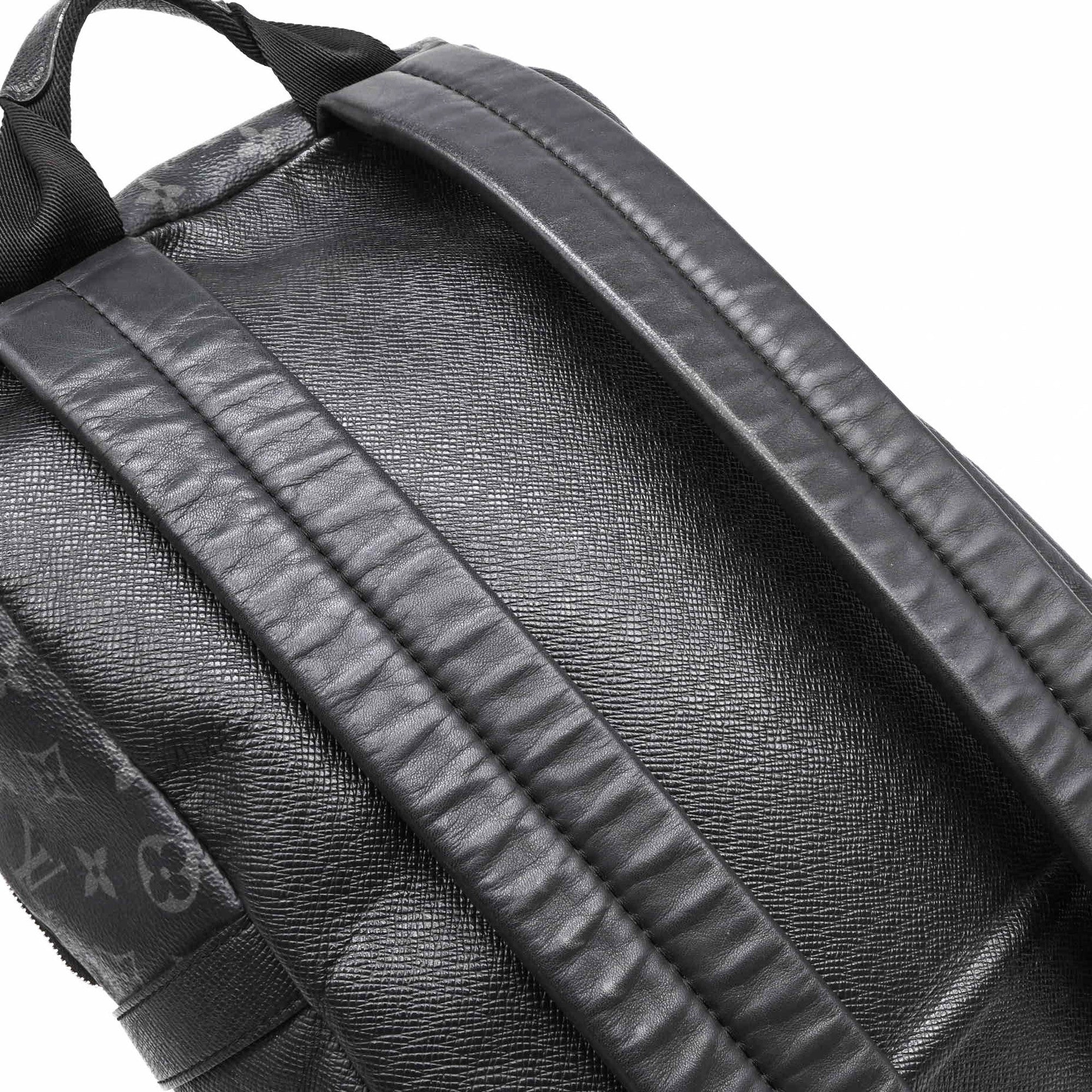 Louis Vuitton Taiga Black Taiga Leather Backpack (Pre-Owned)