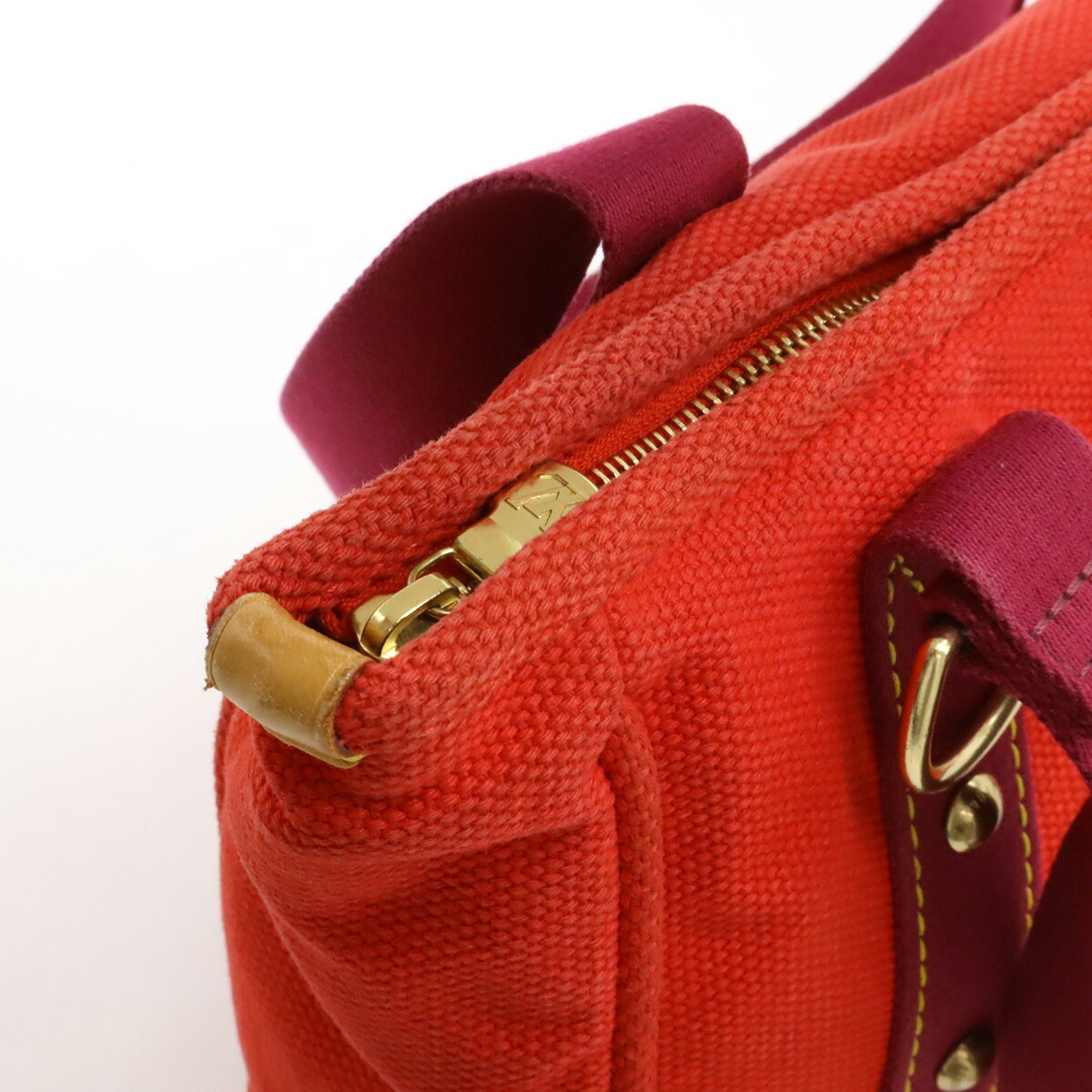Louis Vuitton Purple Rouge Canvas Shoulder Bag Tote Bag (Pre-Owned)