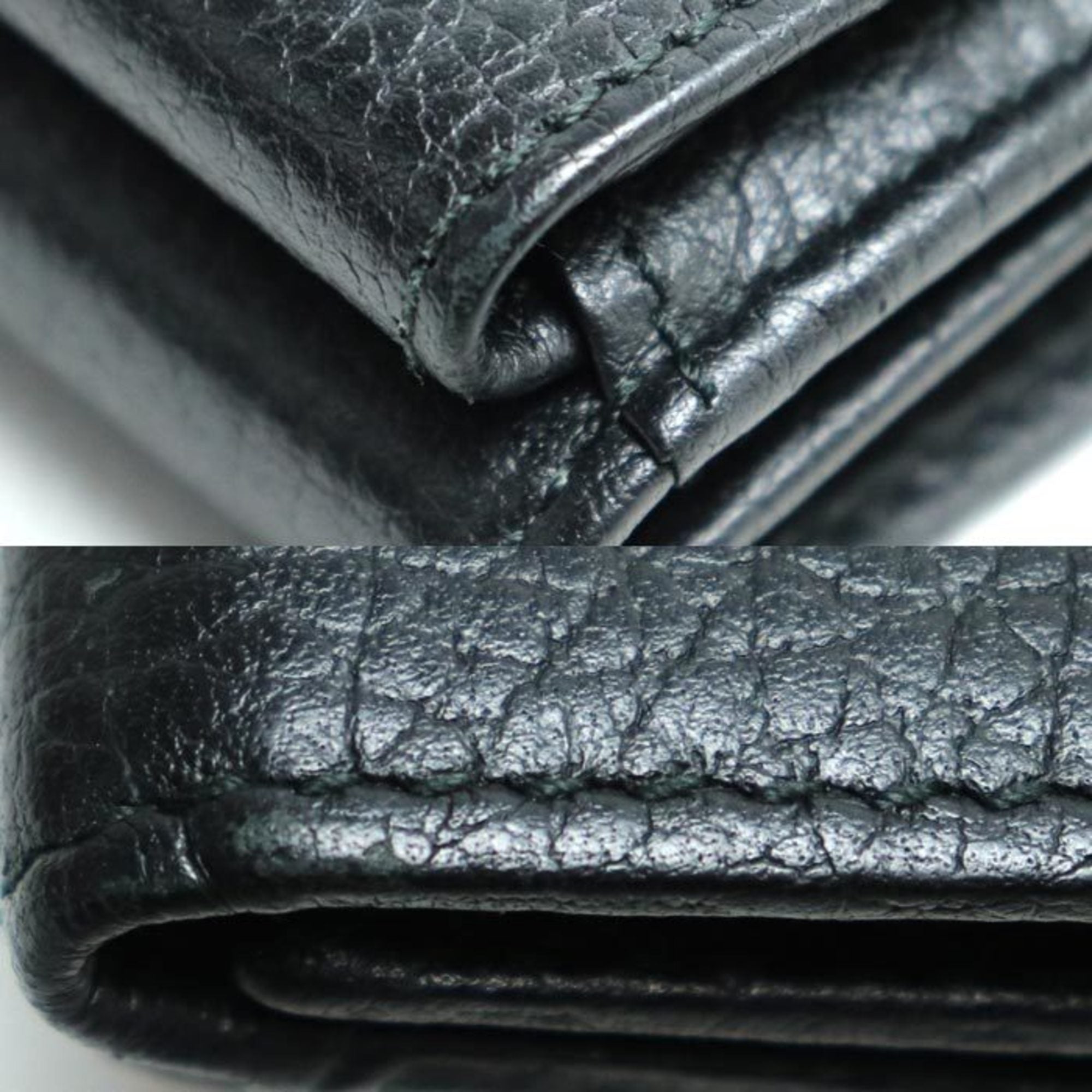 Gucci Black Leather Wallet (Tri-Fold) (Pre-Owned)