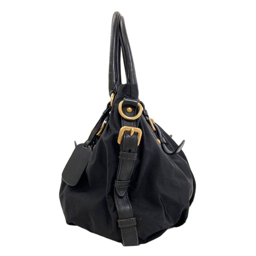 Prada Black Nylon Tote Bag (Pre-Owned)
