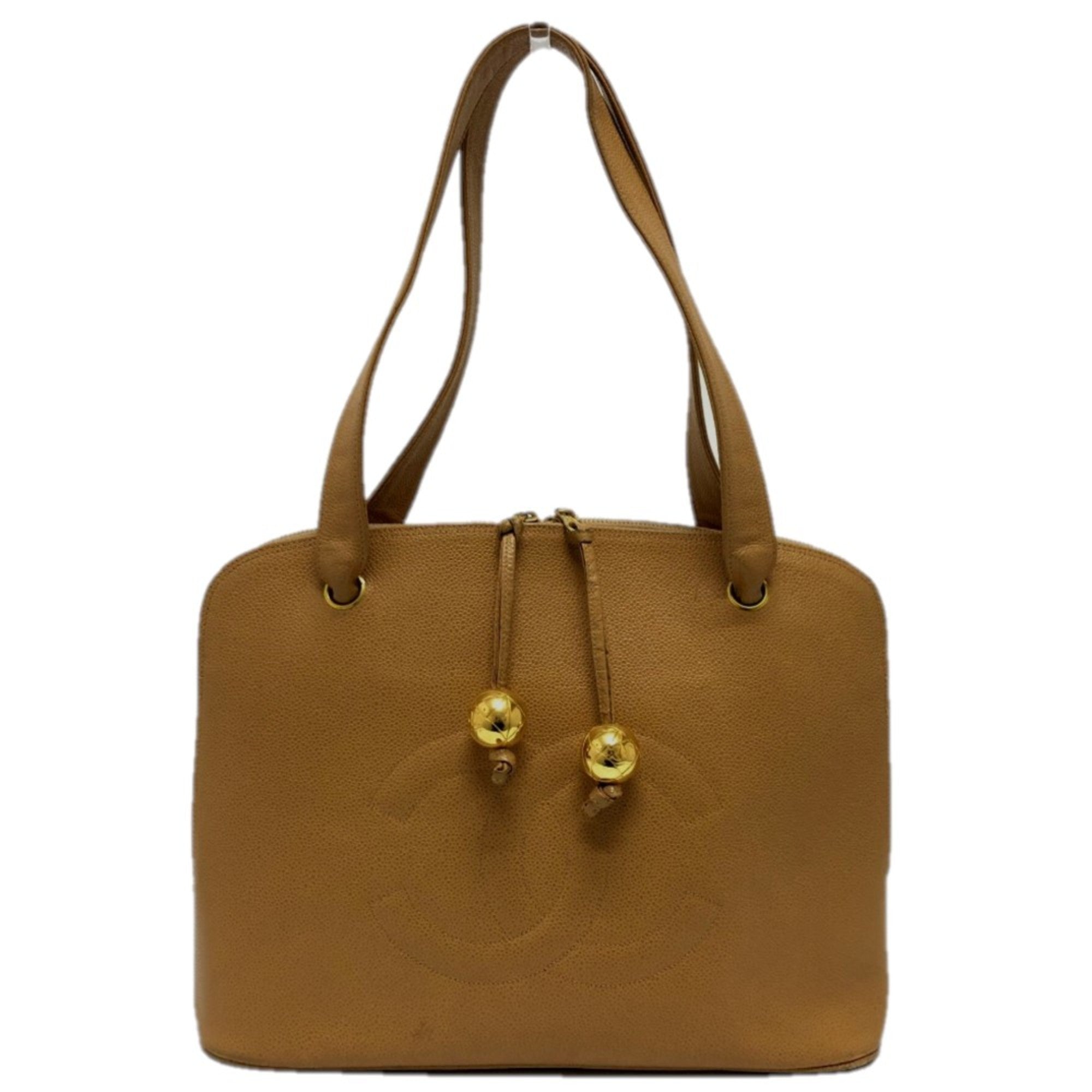 Chanel Beige Leather Tote Bag (Pre-Owned)