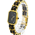Chanel Premiere Rock Quartz Watch Plated Metal And Leather Watch (Pre-Owned)