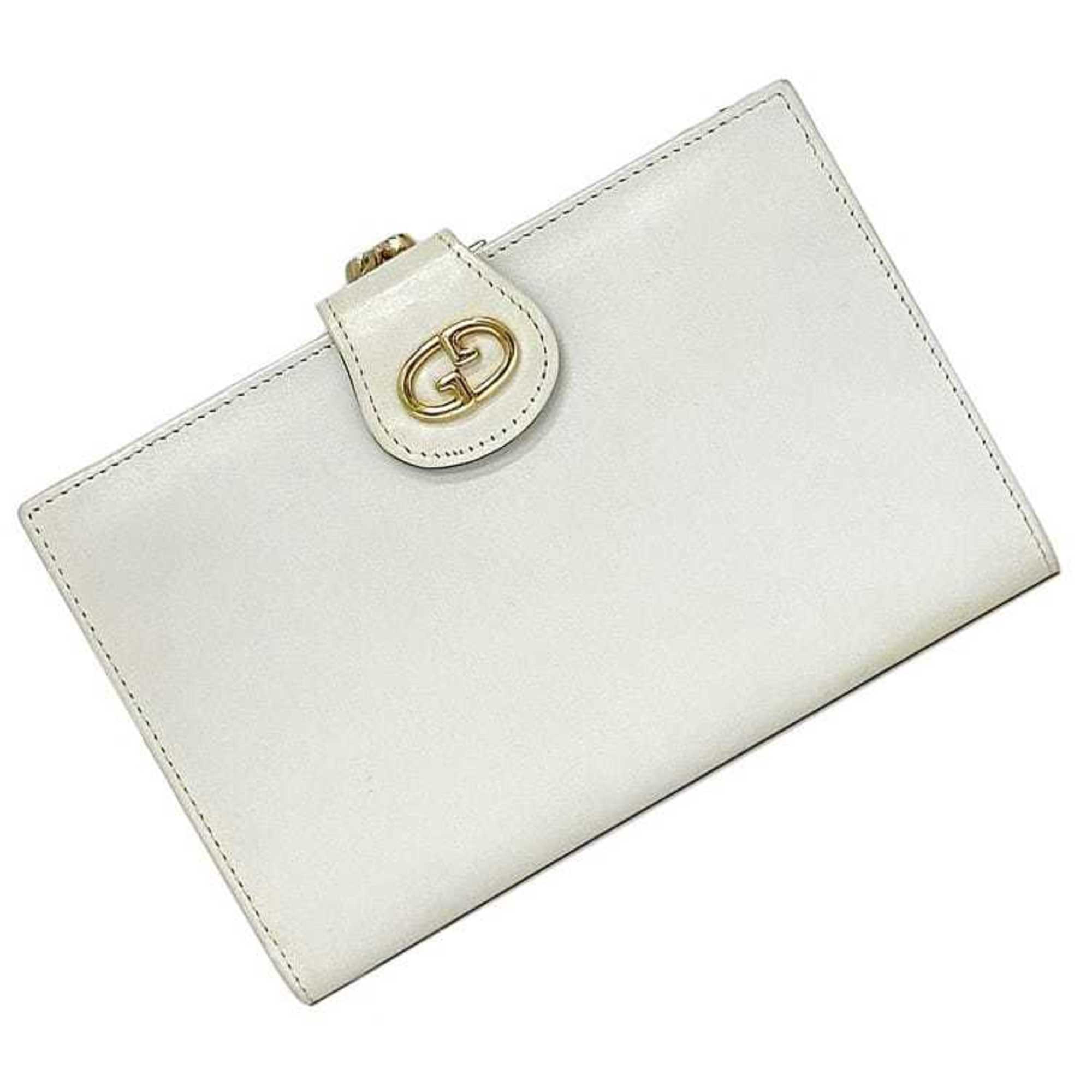 Gucci White Leather Wallet (Bi-Fold) (Pre-Owned)