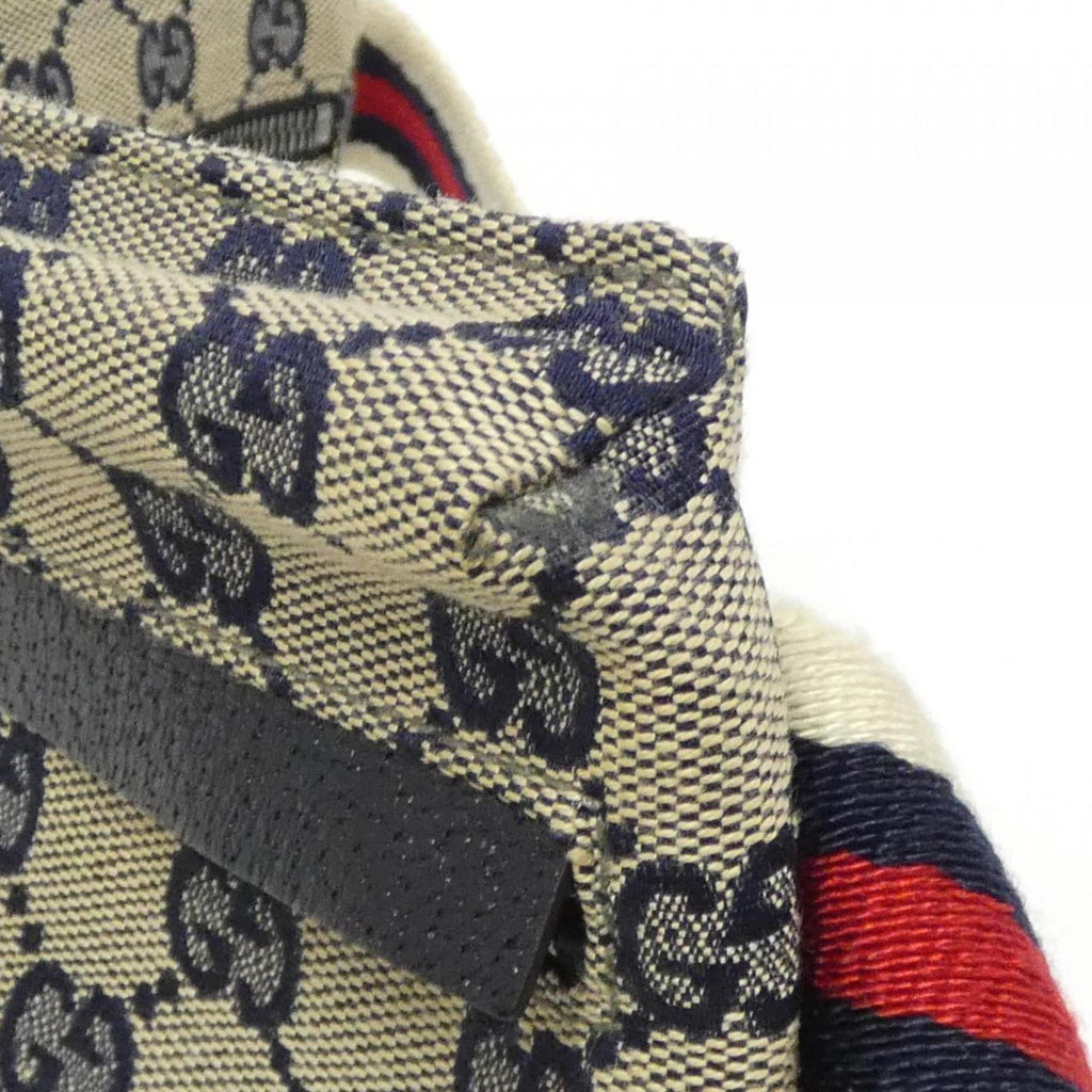 Gucci Beige Navy Gg Canvas Fanny Pack (Pre-Owned)