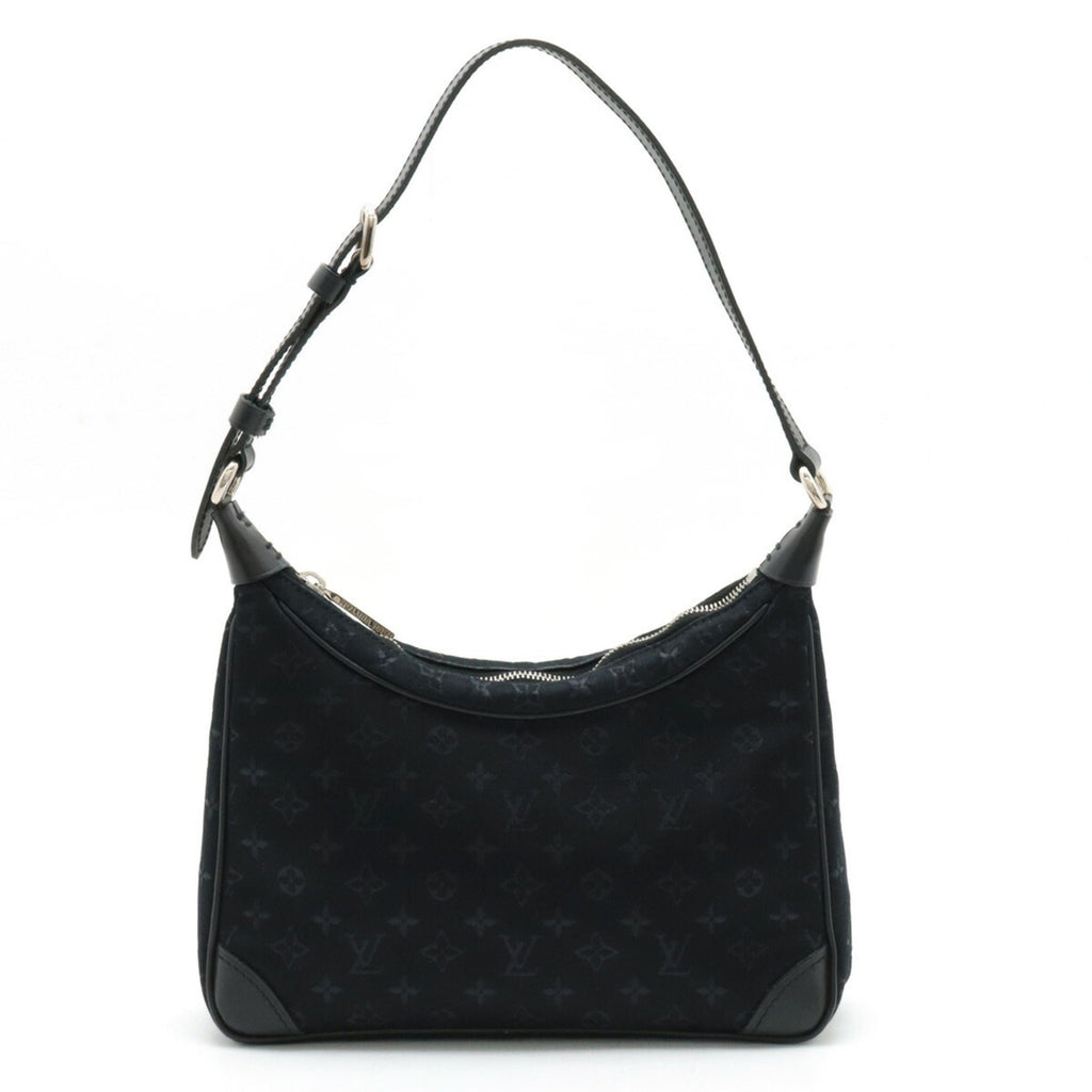 Louis Vuitton Black Monogram Noir Monogram Satin Handbag Pouch (Pre-Owned)