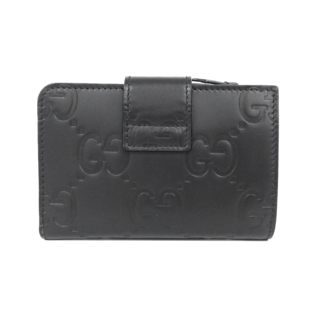 Gucci Black Gg Leather Wallet (Bi-Fold) (Pre-Owned)