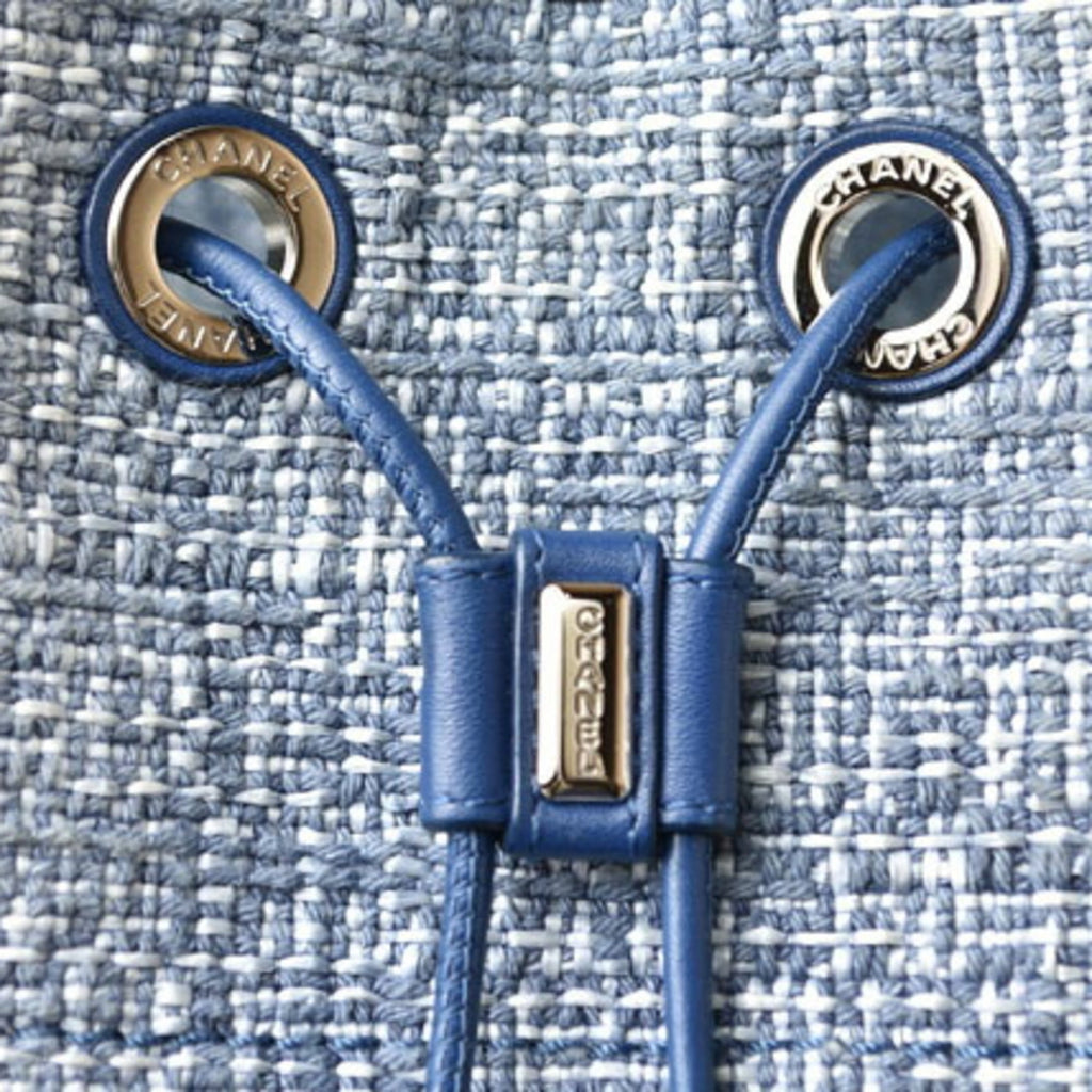 Chanel Cotton Canvas Denim Backpack (Pre-Owned)