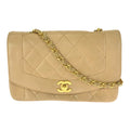Chanel Matelasse Beige Leather Shoulder Bag (Pre-Owned)