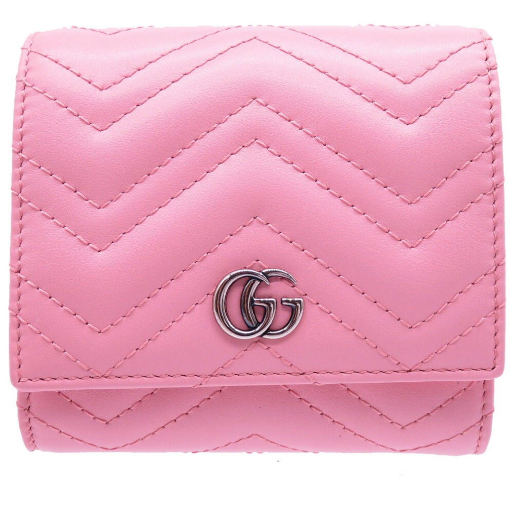 Gucci Pink Leather Wallet (Bi-Fold) (Pre-Owned)