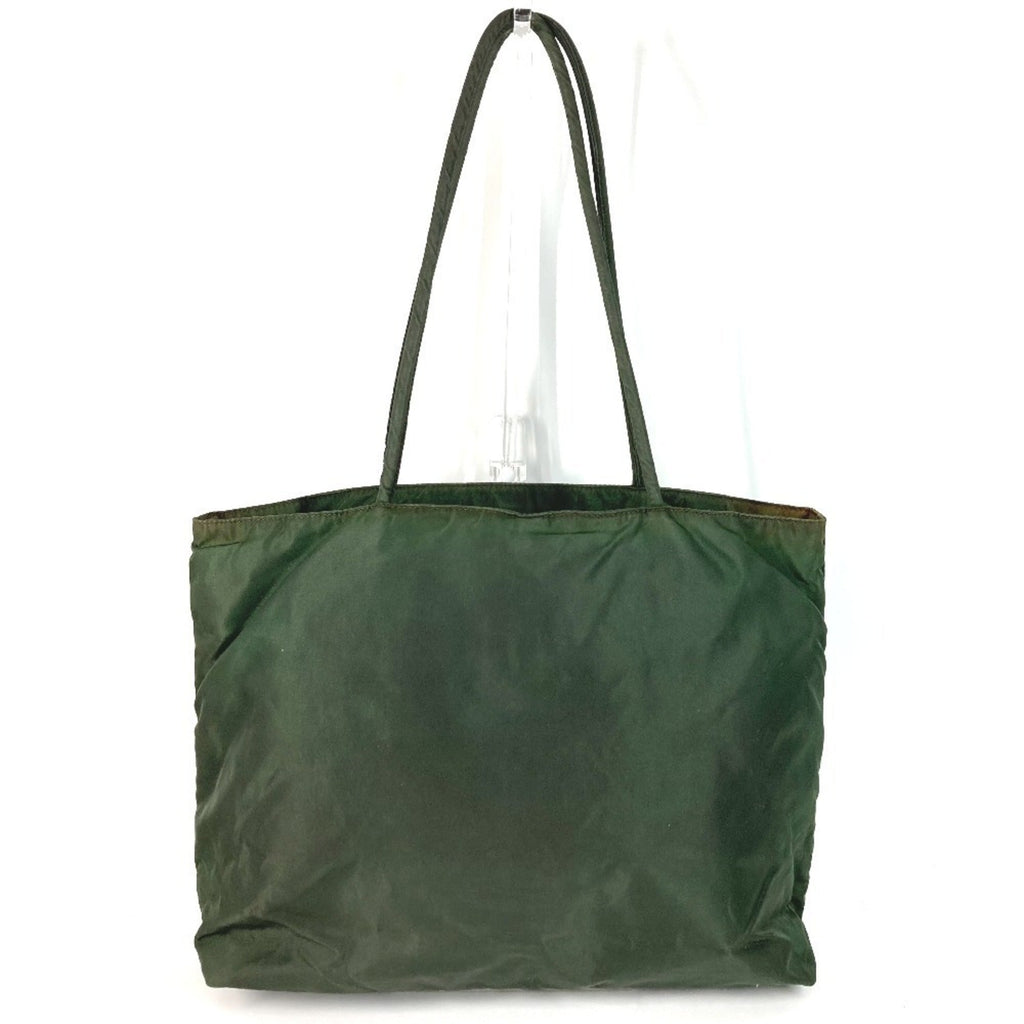 Prada Khaki Nylon Shoulder Bag Tote Bag (Pre-Owned)