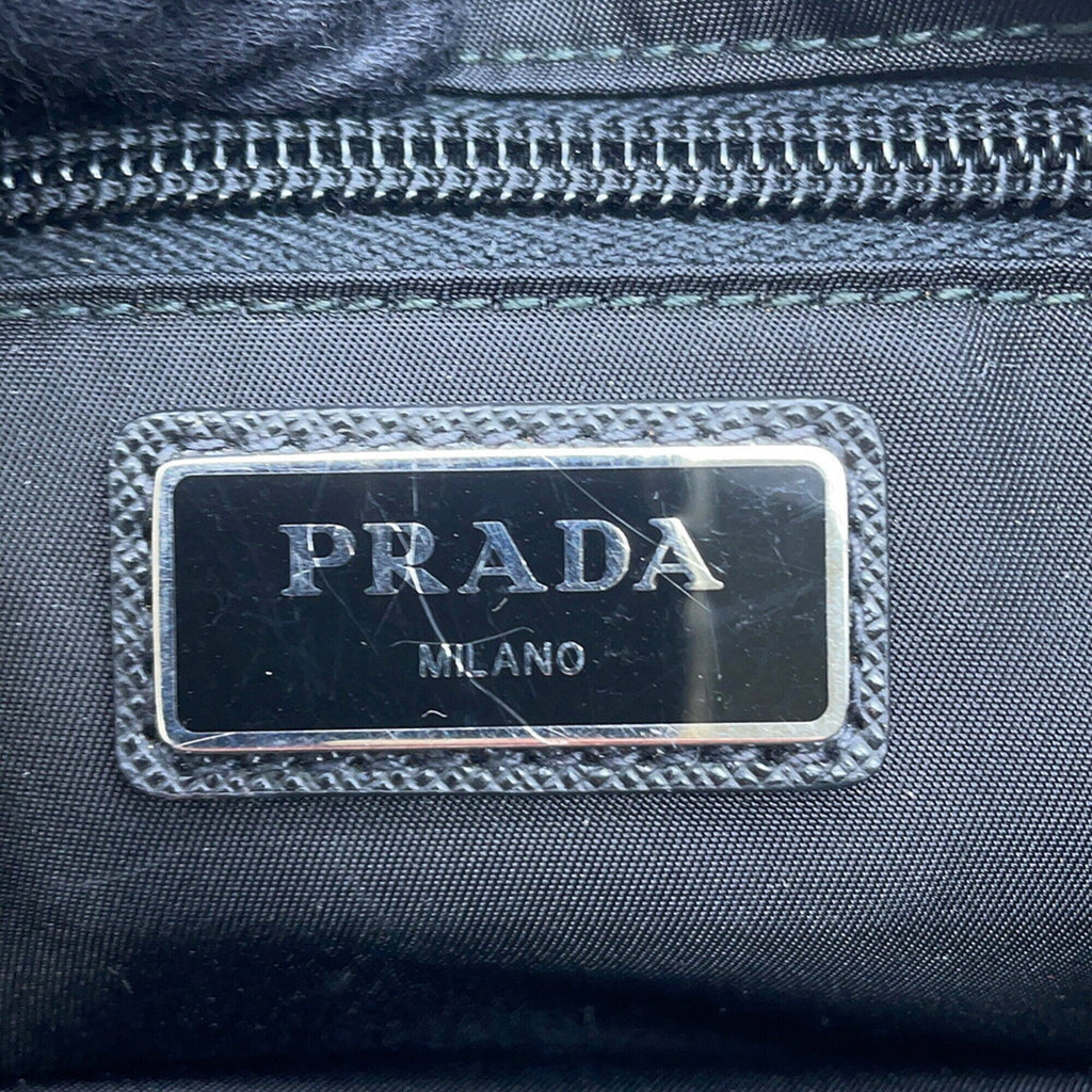 Prada Saffiano Black Nylon Sling Bag (Pre-Owned)