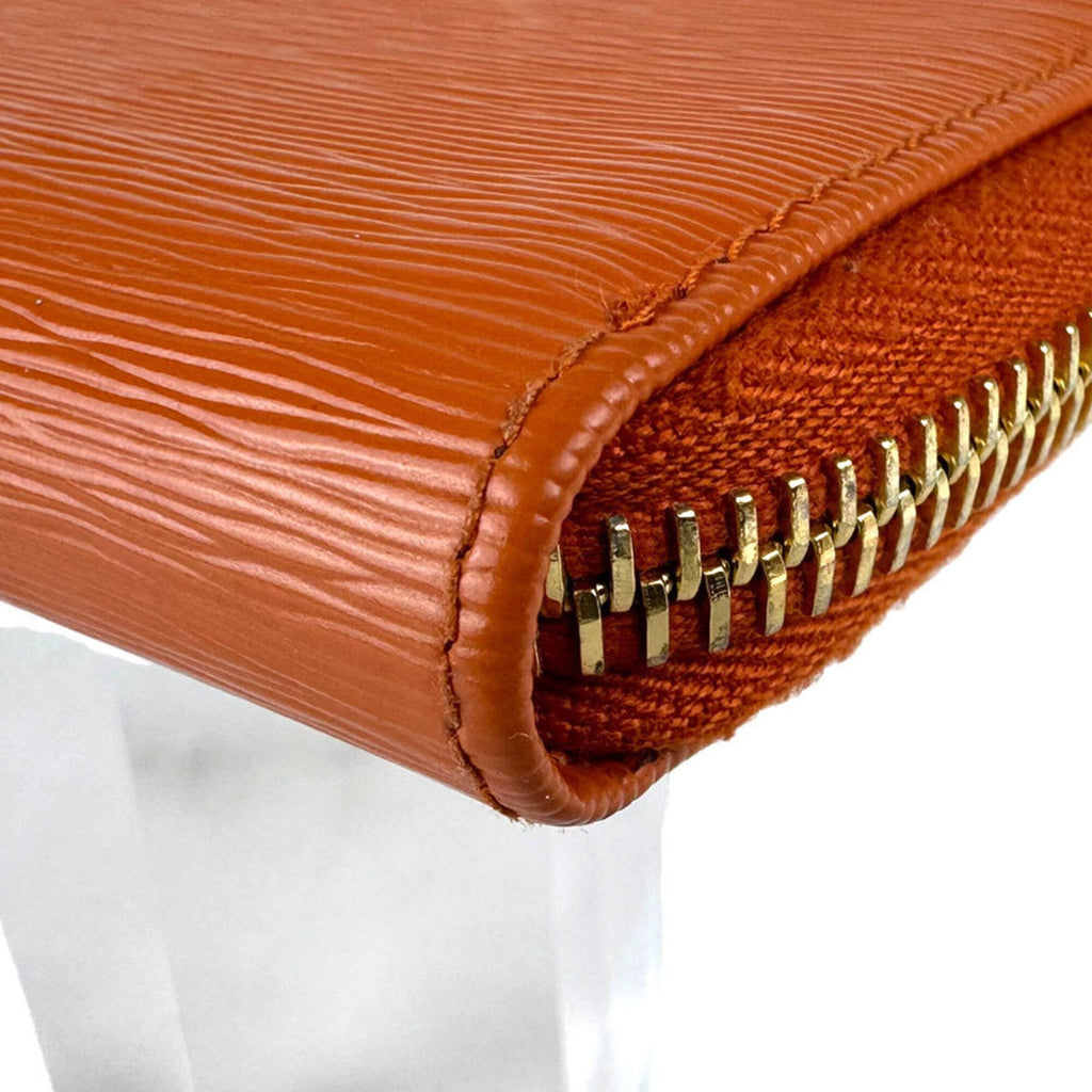 Prada Orange Leather Coin Purse/Coin Case (Pre-Owned)