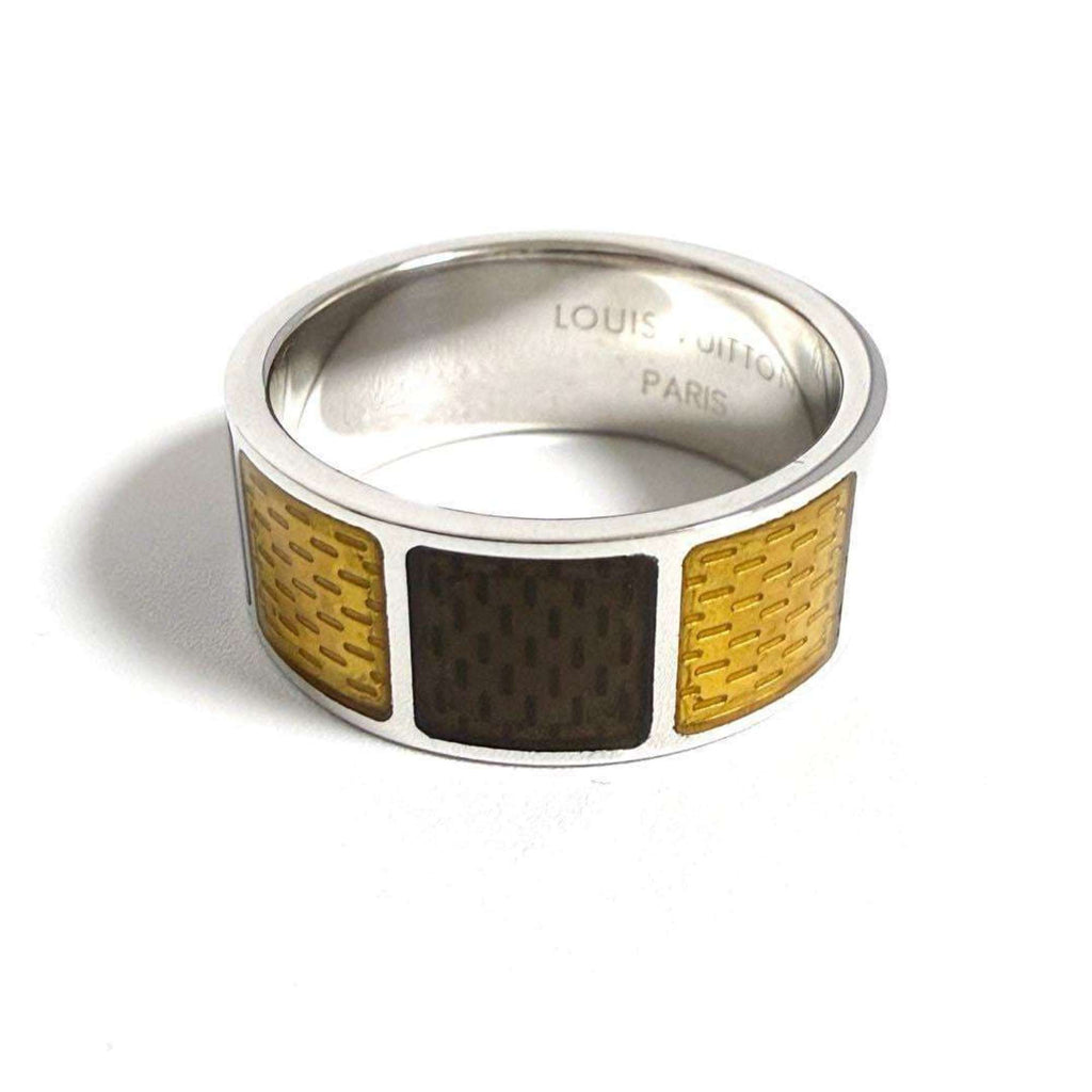 Louis Vuitton Silver 925 Band Ring (Pre-Owned)