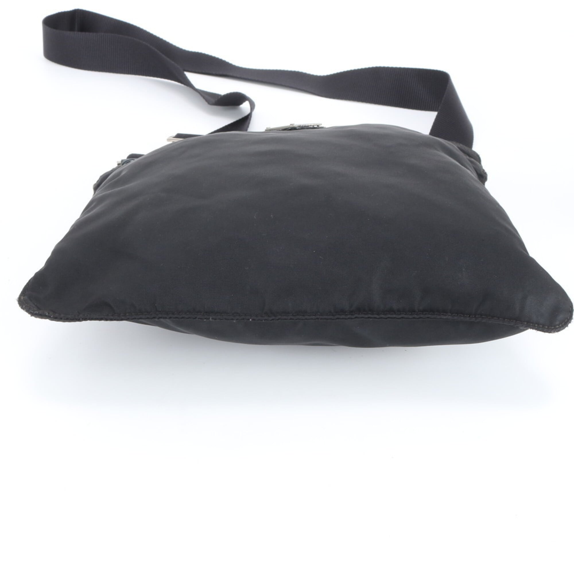 Prada Black Nylon Leather Shoulder Bag (Pre-Owned)