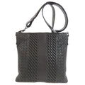 Bottega Veneta Black Leather Shoulder Bag (Pre-Owned)