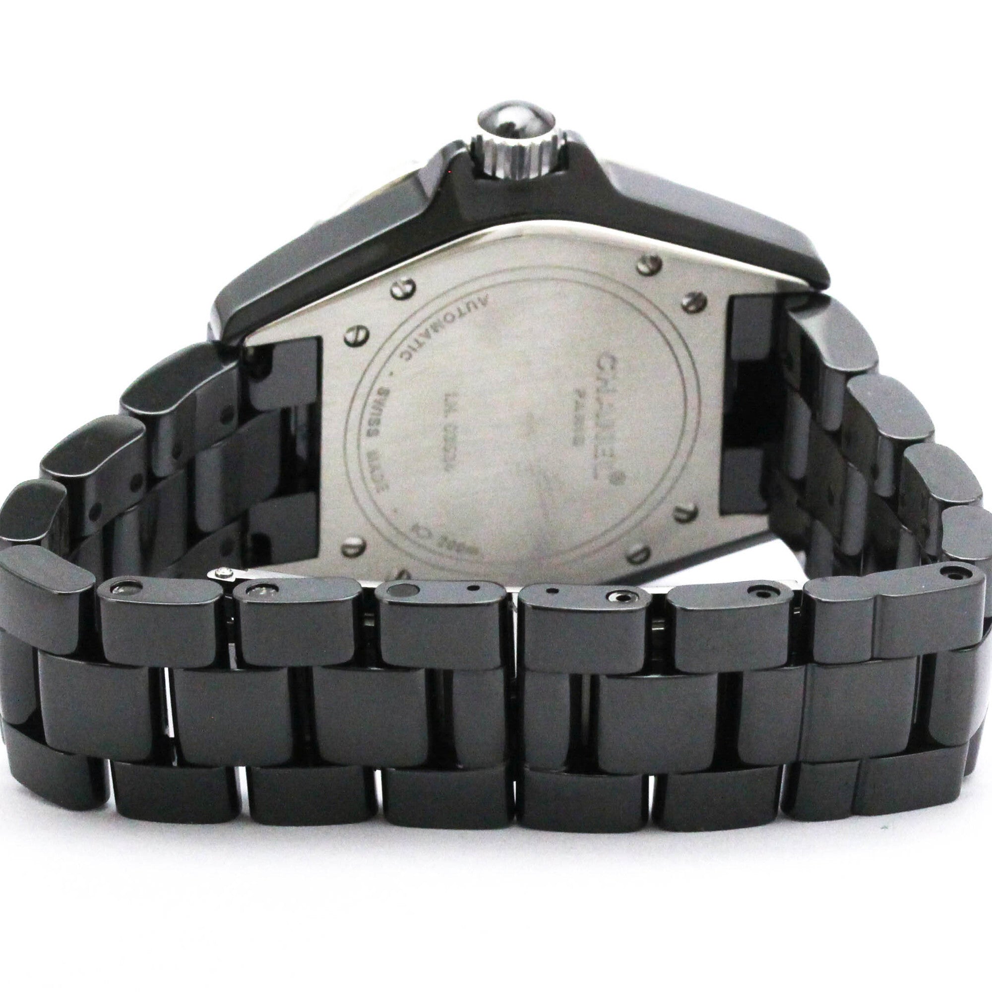 Chanel J12 Automatic Watch Ceramic And Stainless Steel With Diamond Markers Watch (Pre-Owned)