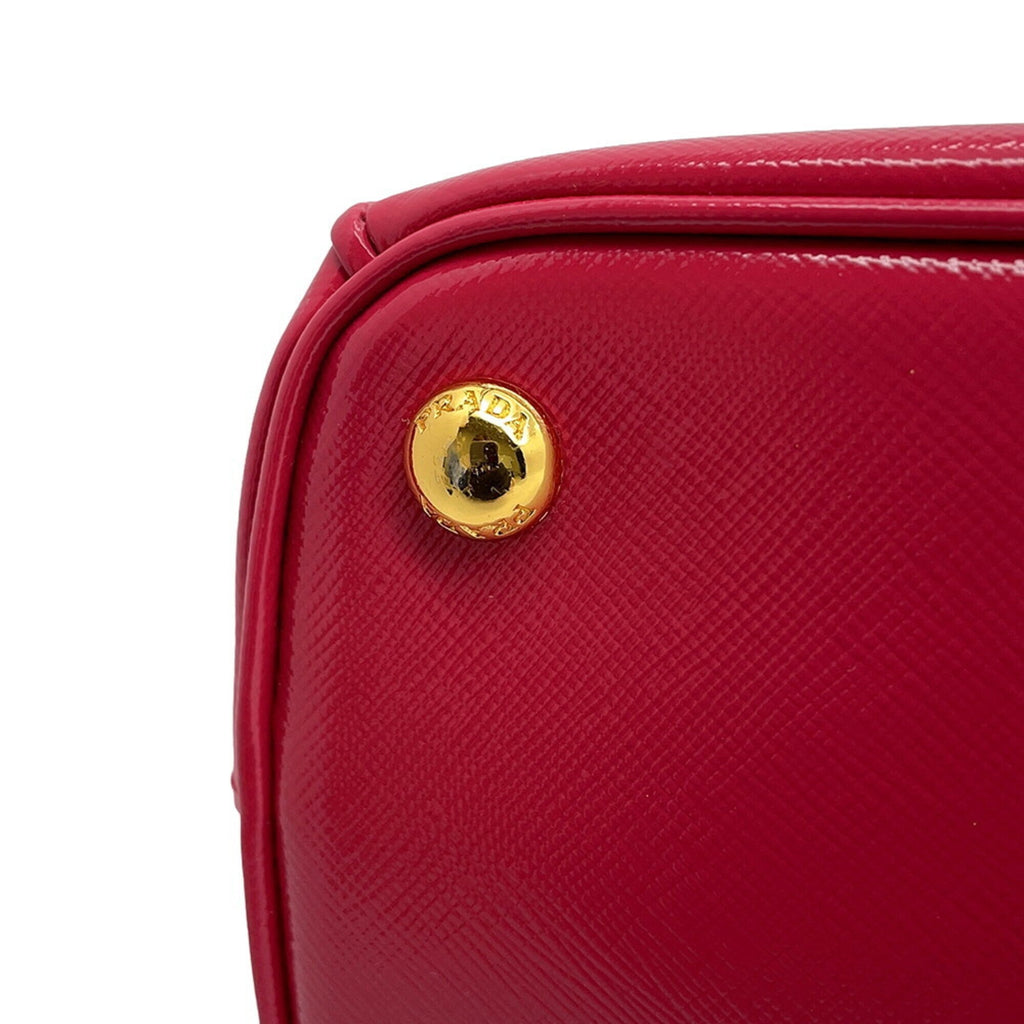 Prada Pink Leather Handbag Shoulder Bag (Pre-Owned)
