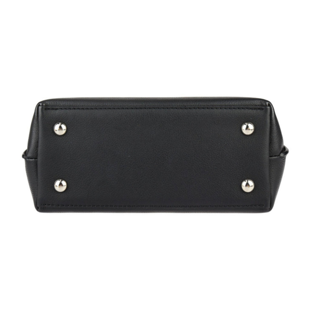 Louis Vuitton Black Leather Handbag Shoulder Bag (Pre-Owned)