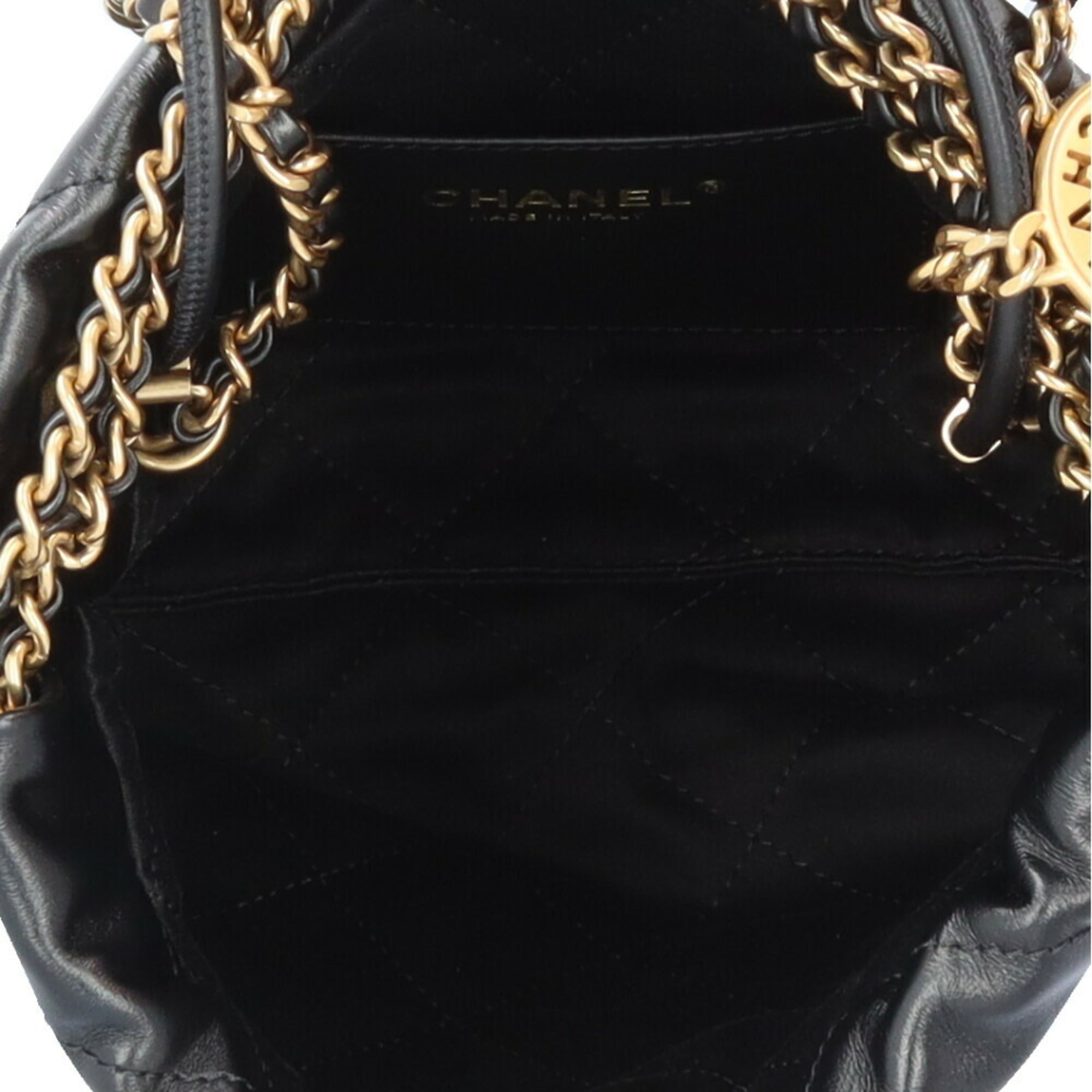 Chanel Black Handbag Shoulder Bag (Pre-Owned)