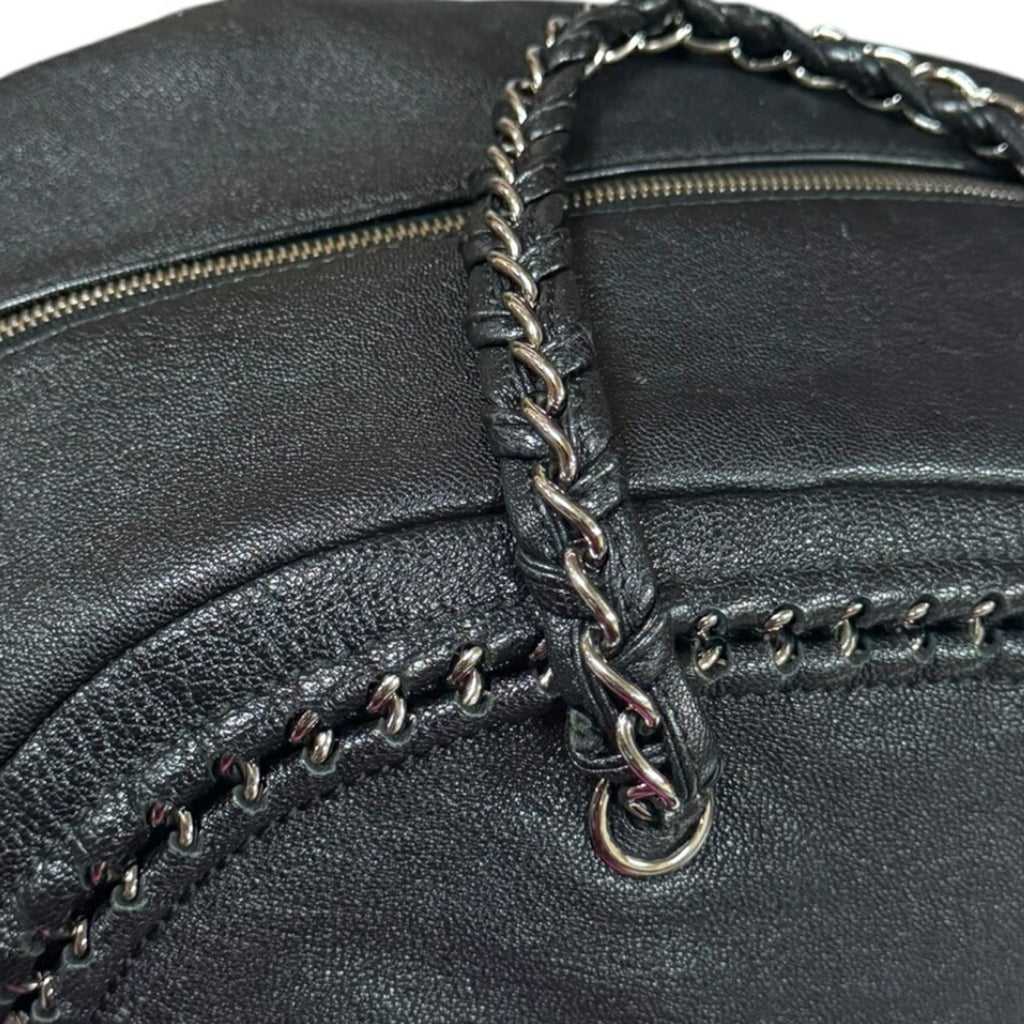 Chanel Black Leather Boston Bag (Pre-Owned)
