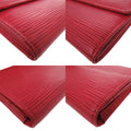 Louis Vuitton Epi Castilian Red Epi Leather Long Wallet (Tri-Fold) (Pre-Owned)