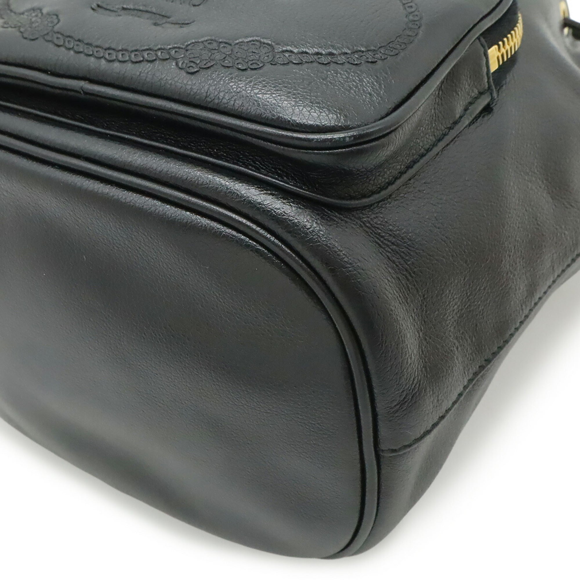 Prada Black Nero Leather Handbag Shoulder Bag (Pre-Owned)