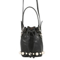 Fendi Black Leather Handbag Shoulder Bag (Pre-Owned)