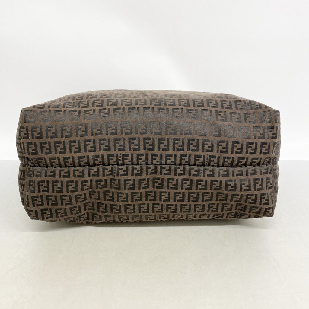 Fendi Brown Nylon Canvas Tote Bag (Pre-Owned)
