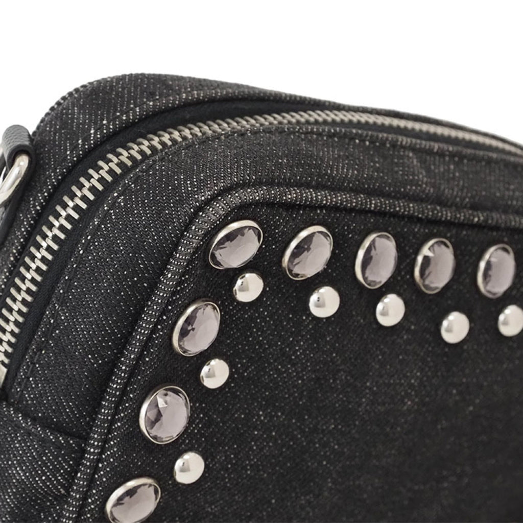 Prada Black Cotton Pochette Pouch Shoulder Bag (Pre-Owned)